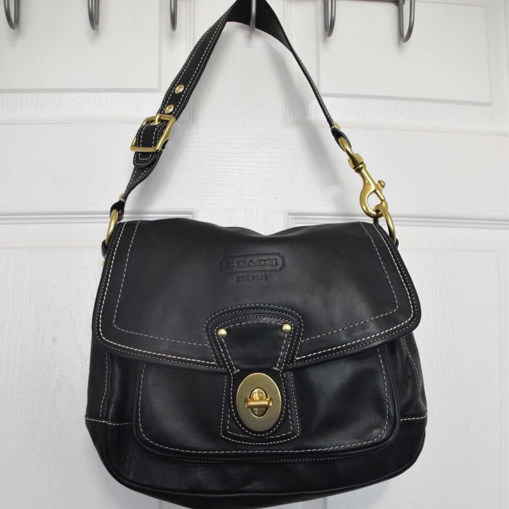 Vintage Coach Black Shoulderbag